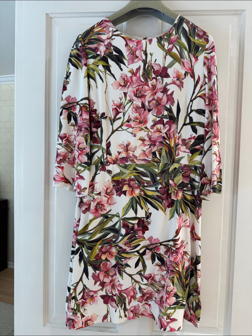 Dolce and Gabbana Pink Lily Dress